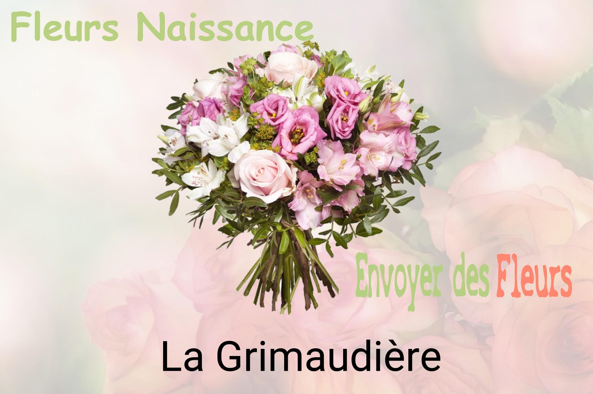 Bouquet de fleurs de naissance livré à La Grimaudière